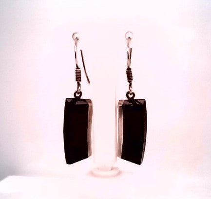 Sterling Silver White Gold Dangle Silver Earrings