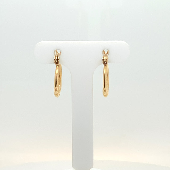 10K Yellow Gold Small Hoop Gold Earrings