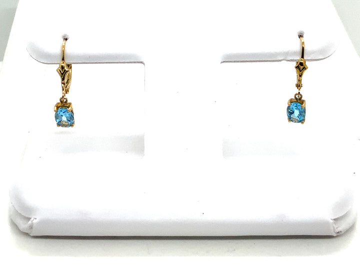 10K Yellow Gold Dangle Gold Earrings