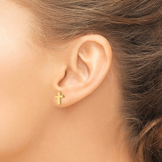 10K Yellow Gold Stud Gold Earrings