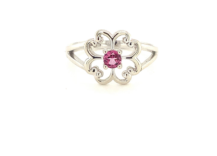 10K White Gold Gemstone ring CTW.