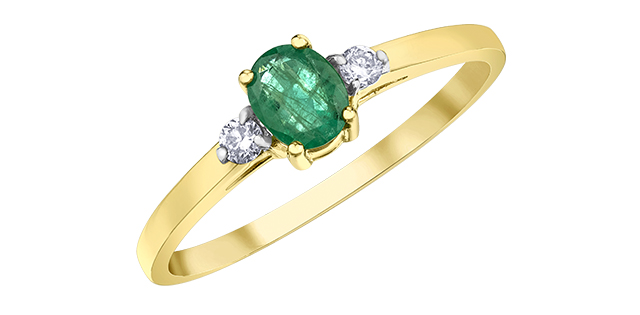 10K Yellow Gold Gemstone ring CTW.