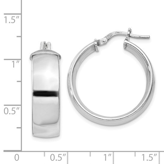 Sterling Silver Small Hoop Silver Earrings