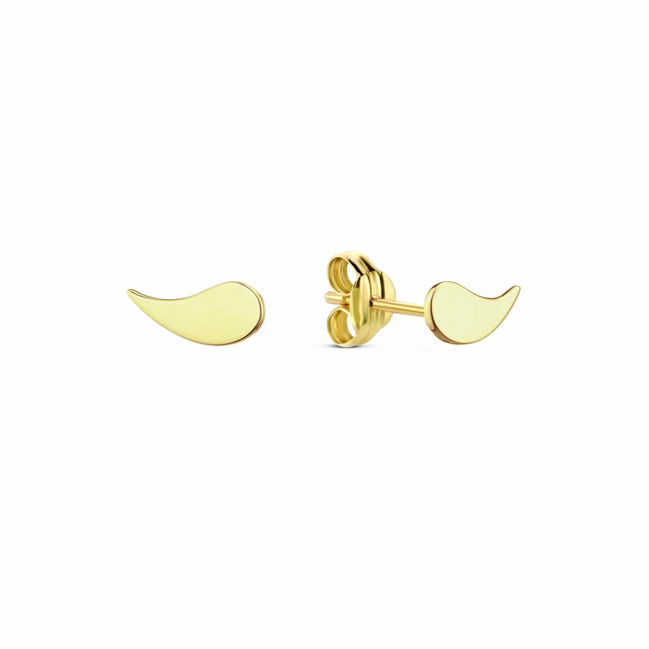 14K Yellow Gold Stud Gold Earrings