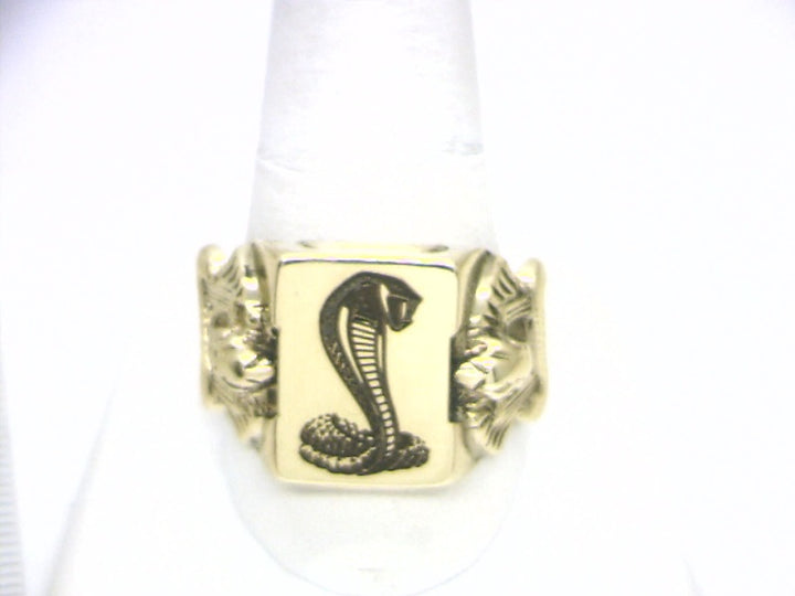 Men's 10K Yellow Gold Cobra Size 14 Fashion Ring