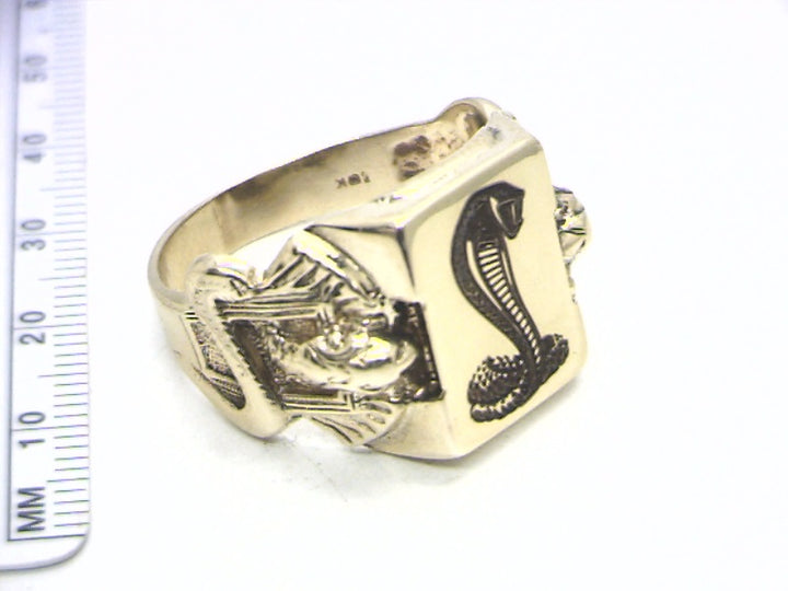 Men's 10K Yellow Gold Cobra Size 14 Fashion Ring