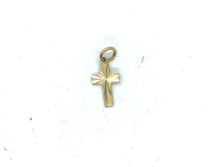 10K Yellow Gold Cross, Weight 0.6 Grams, Gold Pendant