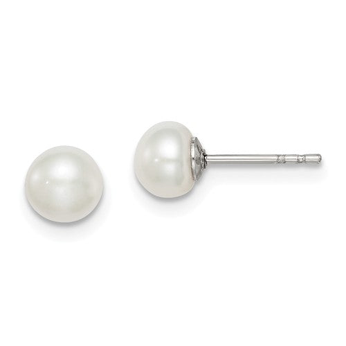 Sterling Silver Pearl Silver Earrings