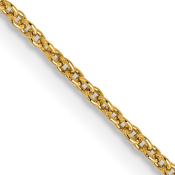 14K Yellow Gold Cable Link 18 ", Weight ,Gold Chain