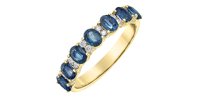 10K Yellow Gold Gemstone ring CTW.