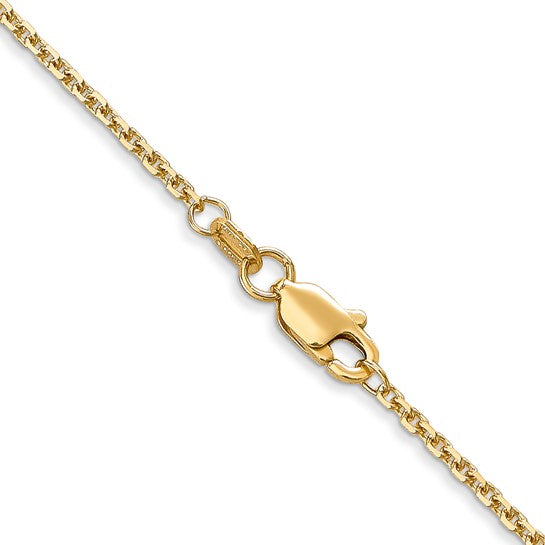 10K Yellow Gold Cable Link 18 ", Weight 2.49 ,Gold Chain