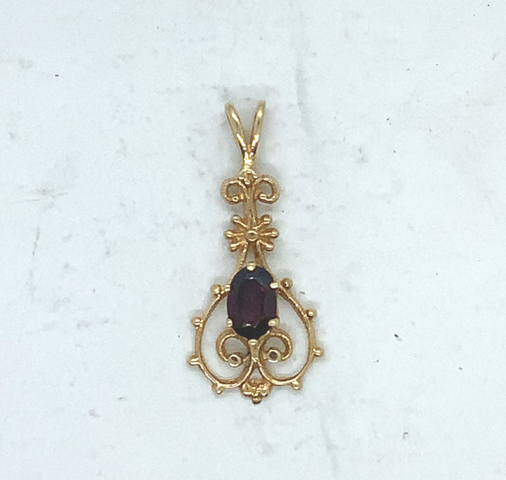 14K Yellow Gold , Weight 1.1 Grams, Gold Pendant