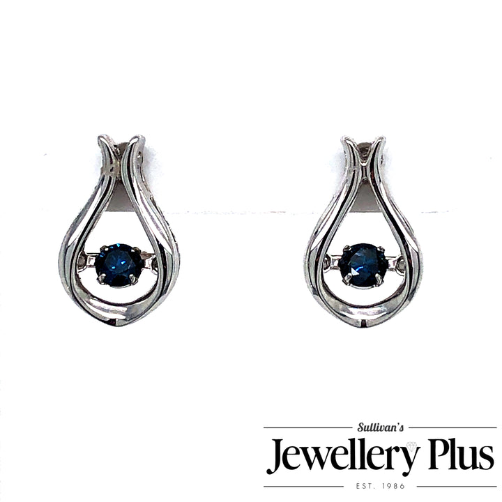 10K Yellow Gold Dangle Diamond Earrings CTW.