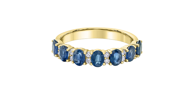 10K Yellow Gold Gemstone ring CTW.