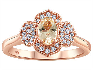 14K Yellow Gold Gemstone ring CTW.