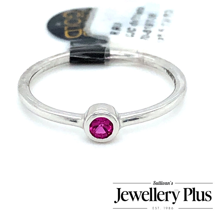 10K White Gold Gemstone ring CTW.