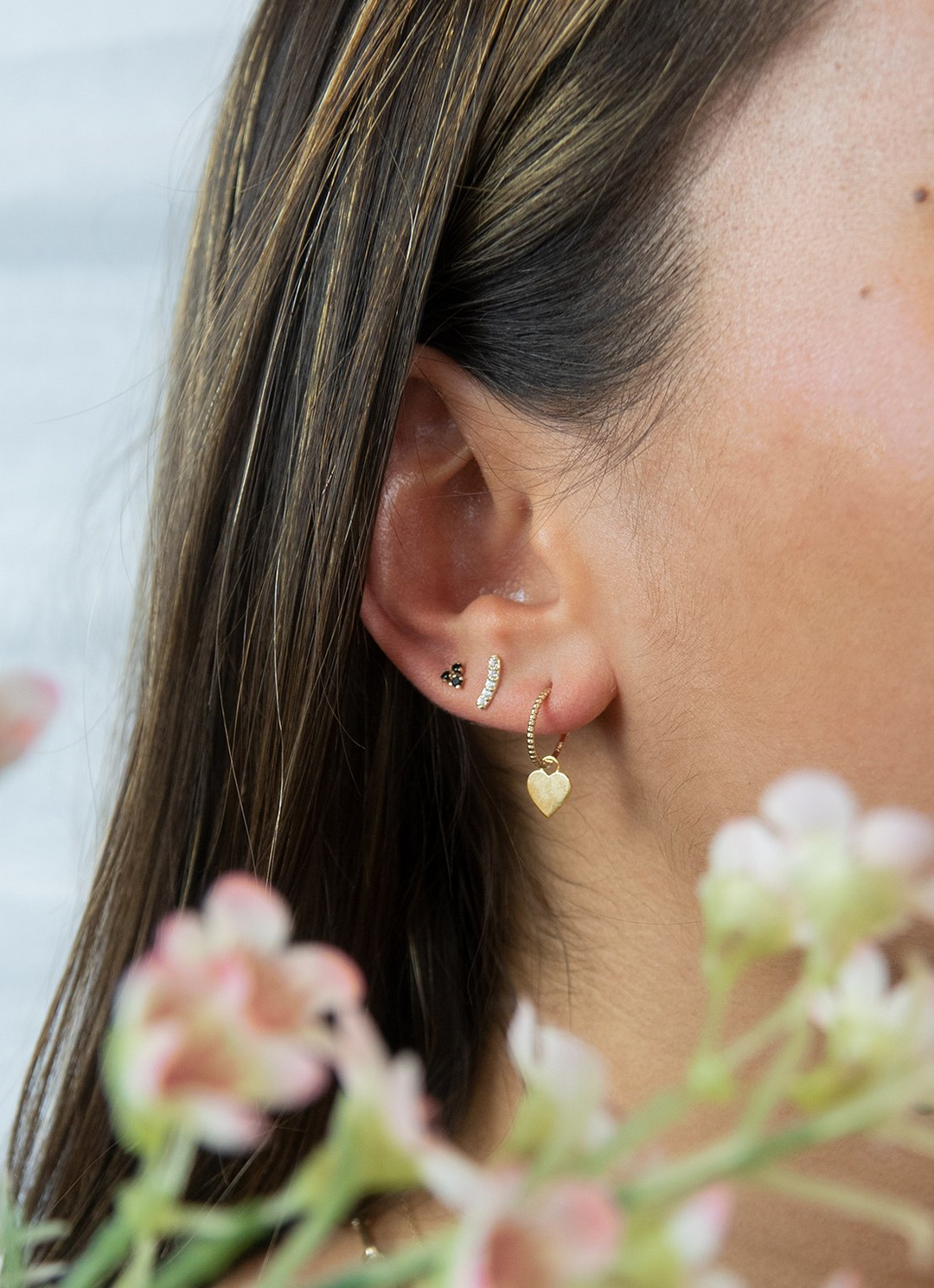 14K Yellow Gold Small Hoop Gold Earrings