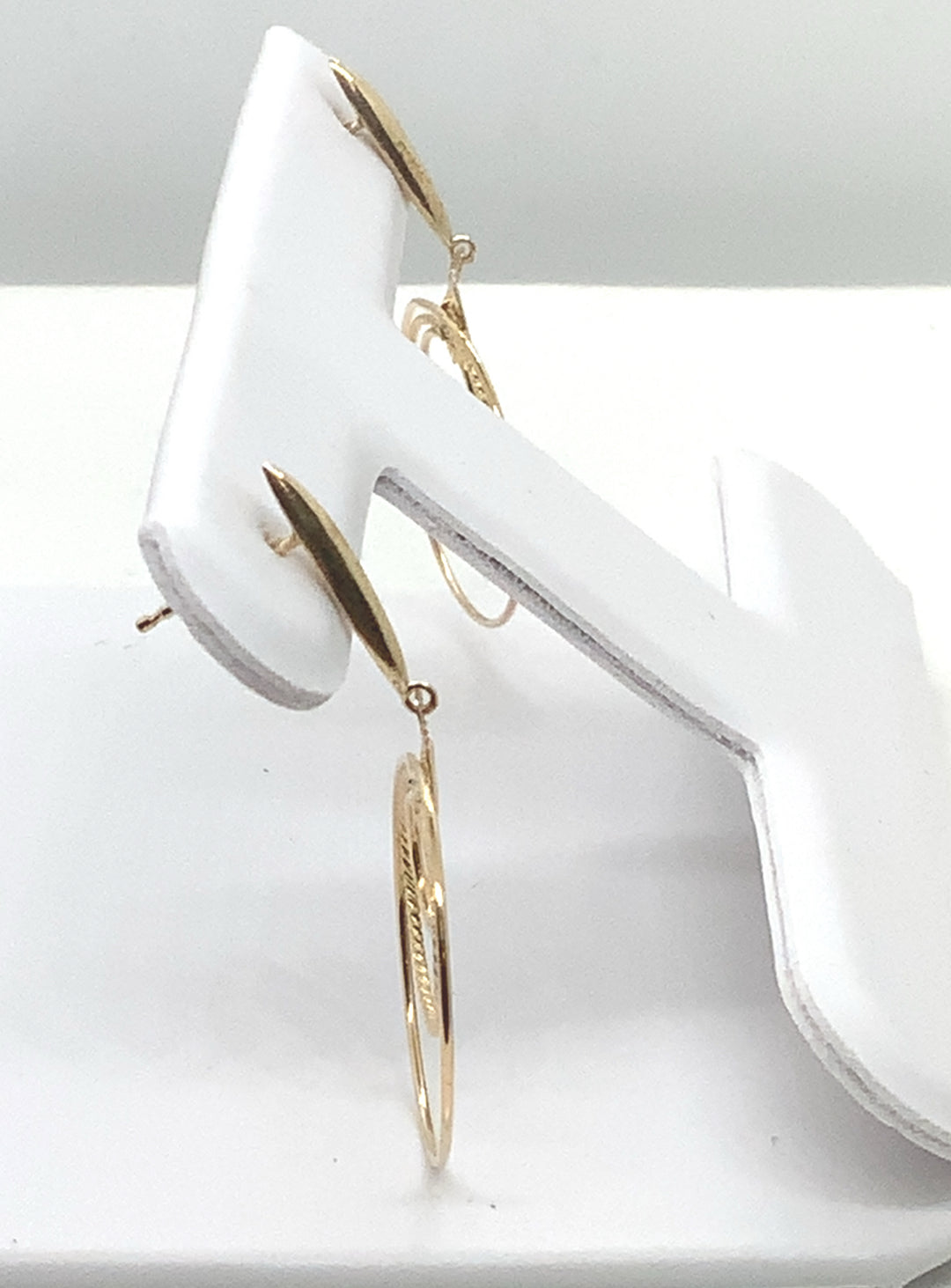 10K Yellow Gold Dangle Gold Earrings