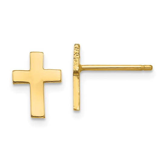 10K Yellow Gold Stud Gold Earrings