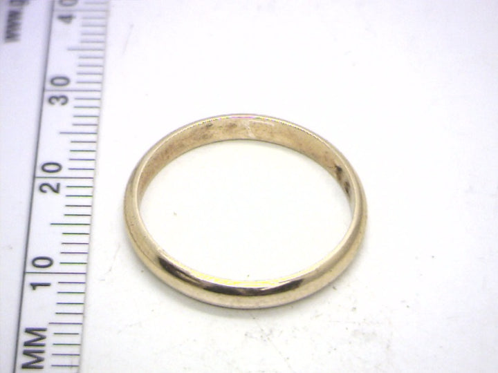 Women's 10K Yellow Gold Half Round Wedding Band