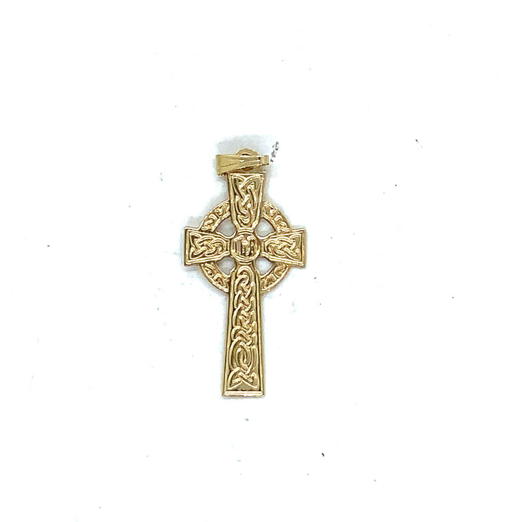 14K Yellow Gold Cross, Weight 0.8 Grams, Gold Pendant