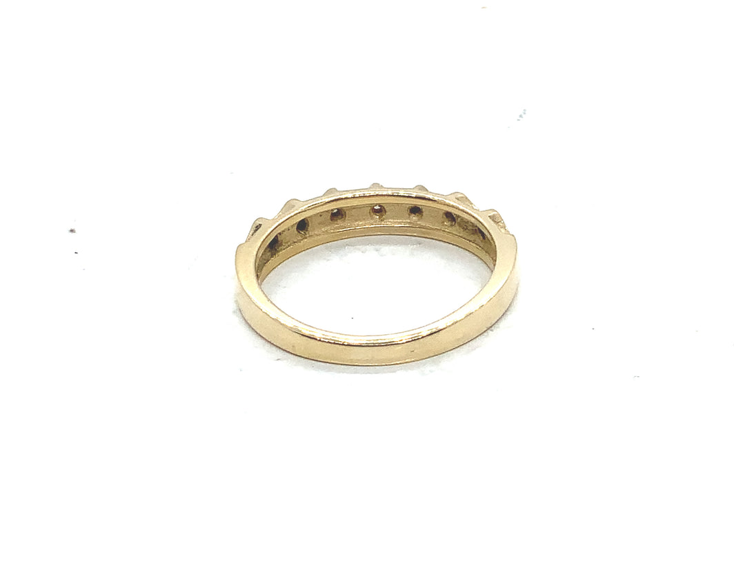 Women's 14K Yellow Gold 0.07 Round Single Cut Size 6 , Fashion Ring