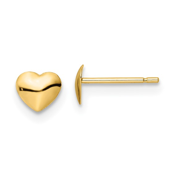 14K Yellow Gold Stud Gold Earrings