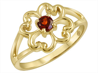 10K Yellow Gold Gemstone ring CTW.