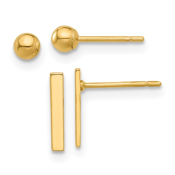 14K Yellow Gold Gold Earrings