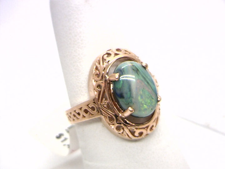 10K Rose Gold Gemstone ring CTW.