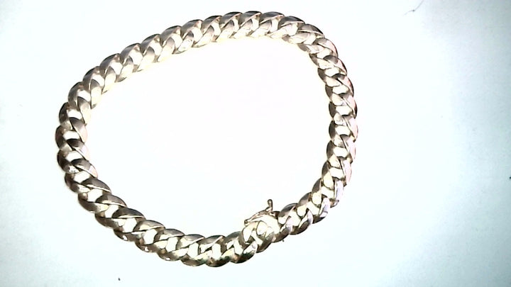 10K Yellow Gold Curb 8.5 ", Weight 18.7 Grams, Gold Bracelet