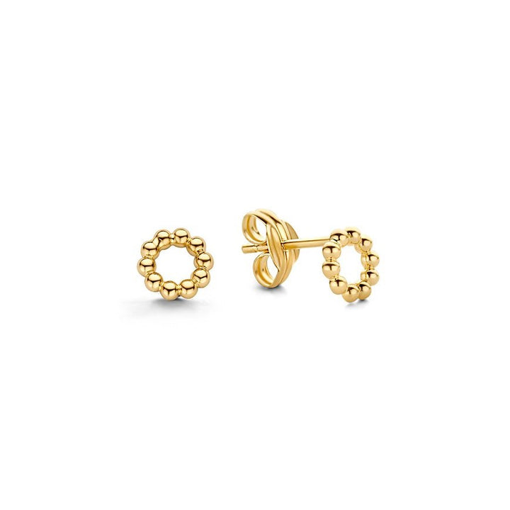 14K Yellow Gold Stud Gold Earrings