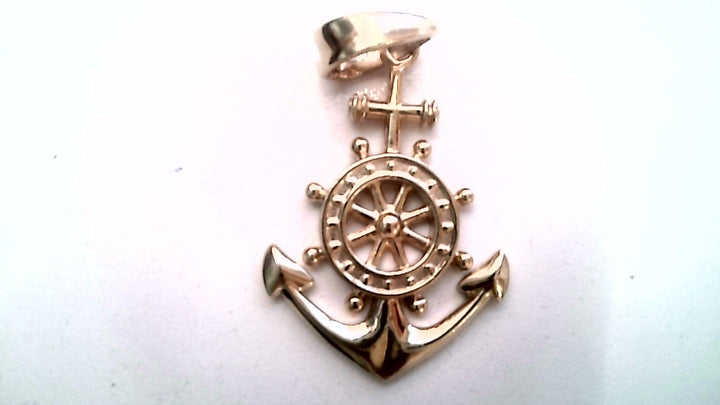 10K Yellow Gold Anchor, Weight 7.9 Grams, Gold Pendant