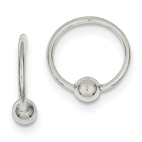 Sterling Silver Small Hoop Silver Earrings