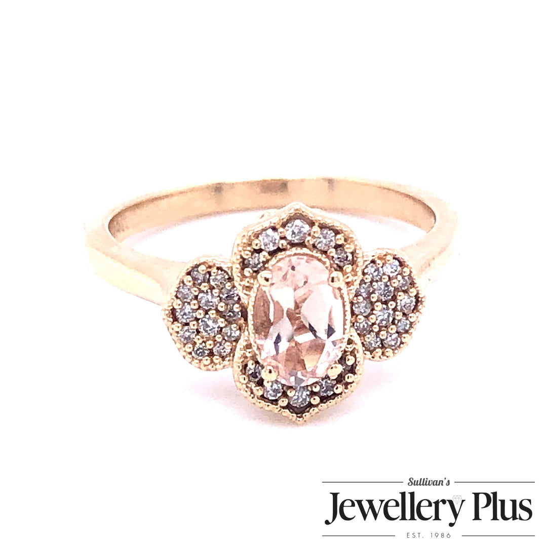 14K Yellow Gold Gemstone ring CTW.