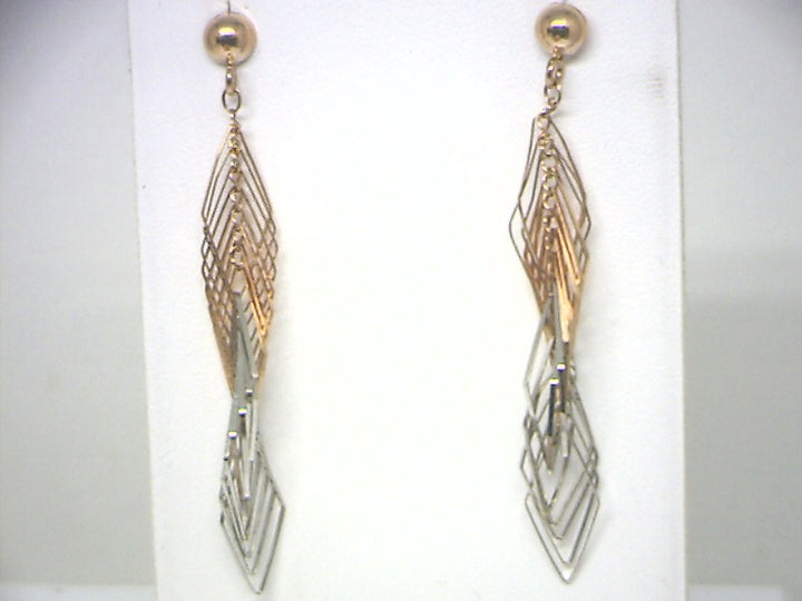 10K WR Dangle Gold Earrings