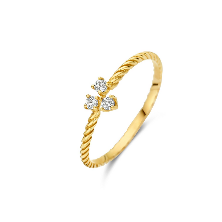 14K Yellow Gold Gemstone ring CTW.