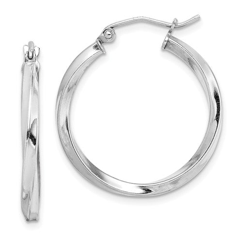 Sterling Silver Medium Hoop Silver Earrings