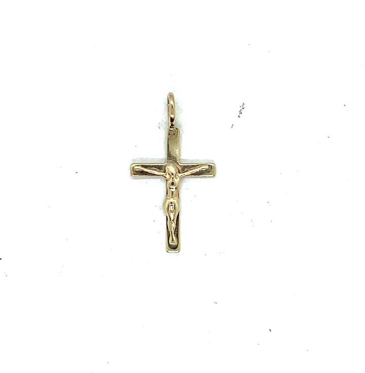 10K Yellow Gold Crucifix, Weight 0.4 Grams, Gold Pendant