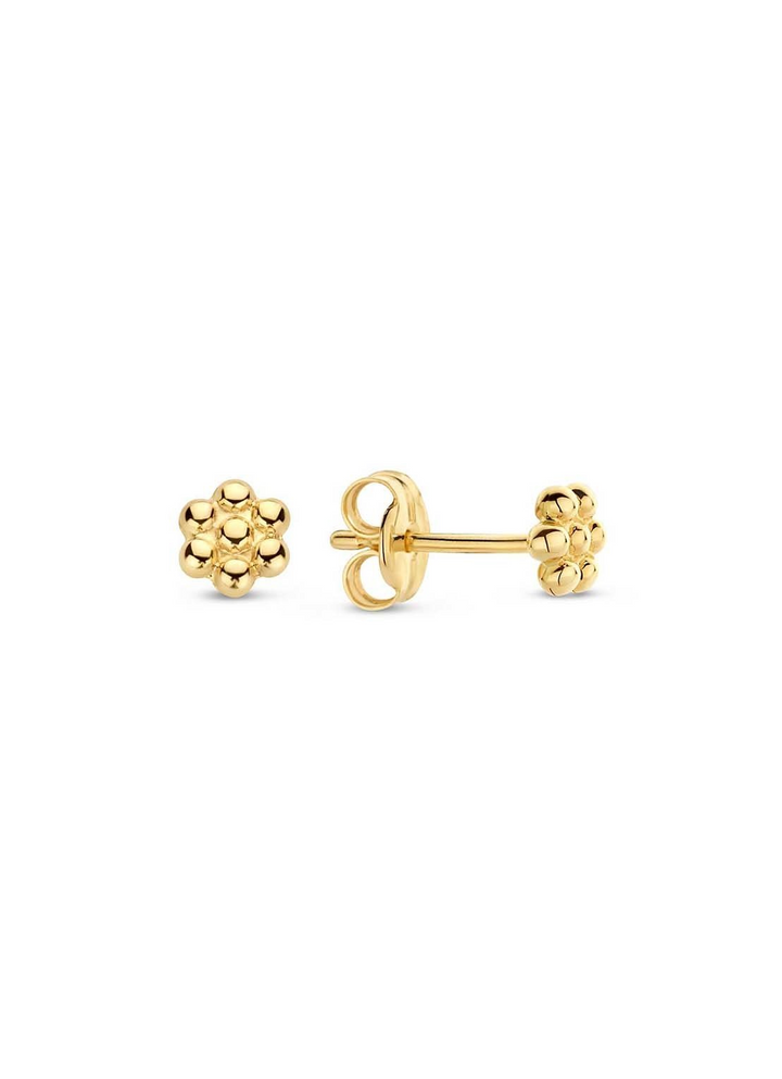 14K Yellow Gold Stud Gold Earrings