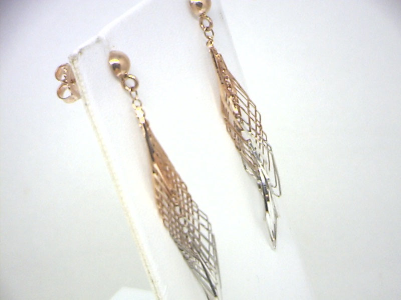 10K WR Dangle Gold Earrings