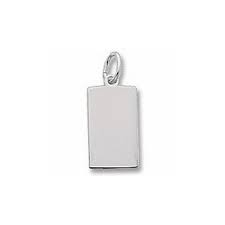 Sterling Silver dog tag small, Weight Grams, Silver Pendant