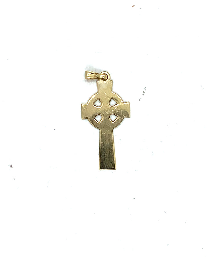 14K Yellow Gold Cross, Weight 0.8 Grams, Gold Pendant