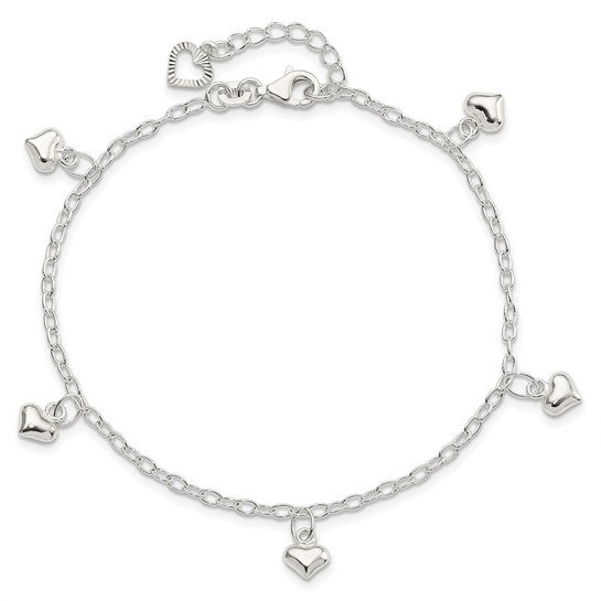 Sterling Silver Rolo 9 ", Weight ,Silver Bracelet