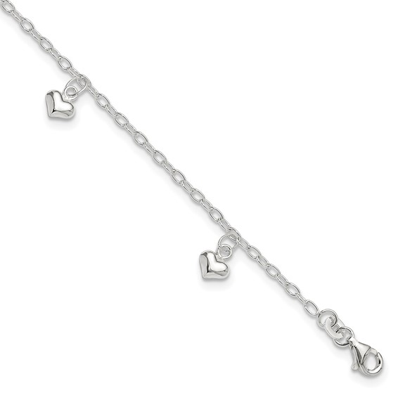 Sterling Silver Rolo 9 ", Weight ,Silver Bracelet