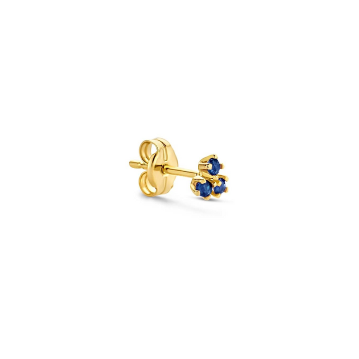 14K Yellow Gold Stud Gemstone Earrings CTW.