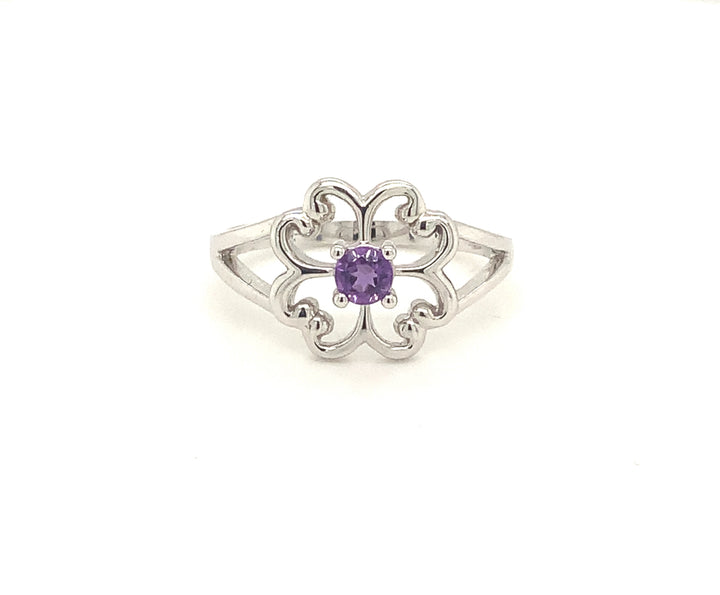 10K White Gold Gemstone ring CTW.