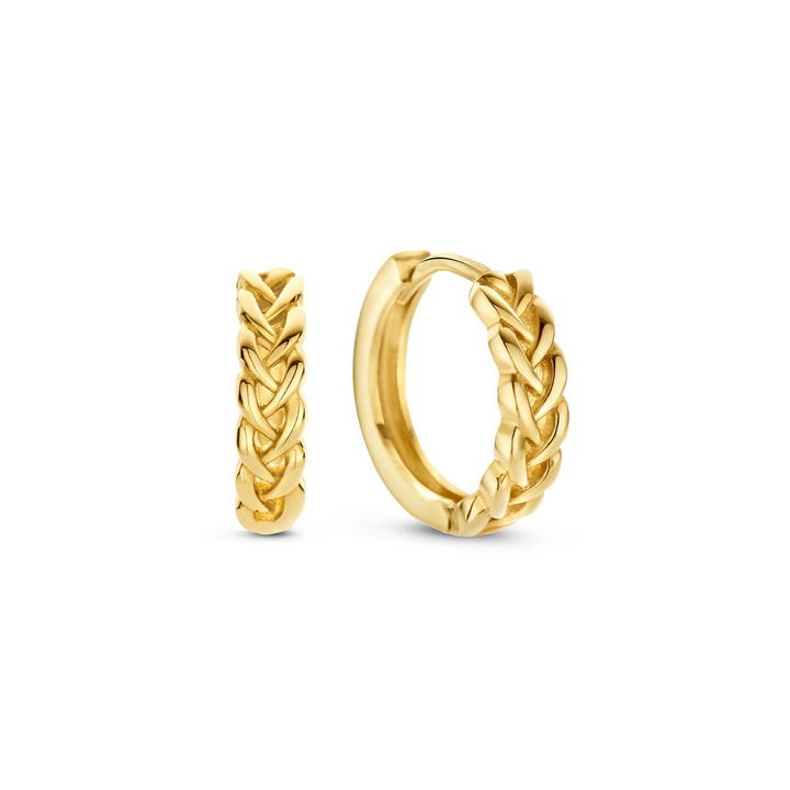 14K Yellow Gold Small Hoop Gold Earrings