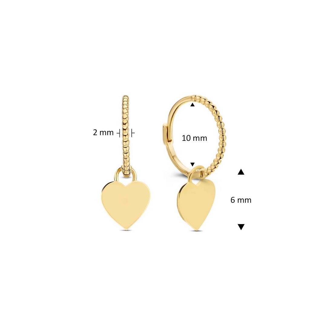 14K Yellow Gold Small Hoop Gold Earrings