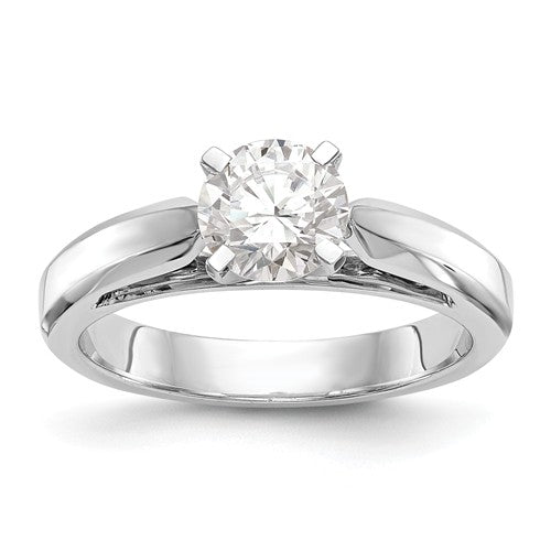 14K White Gold Split Shank Diamond Semi Mount Engagement Ring